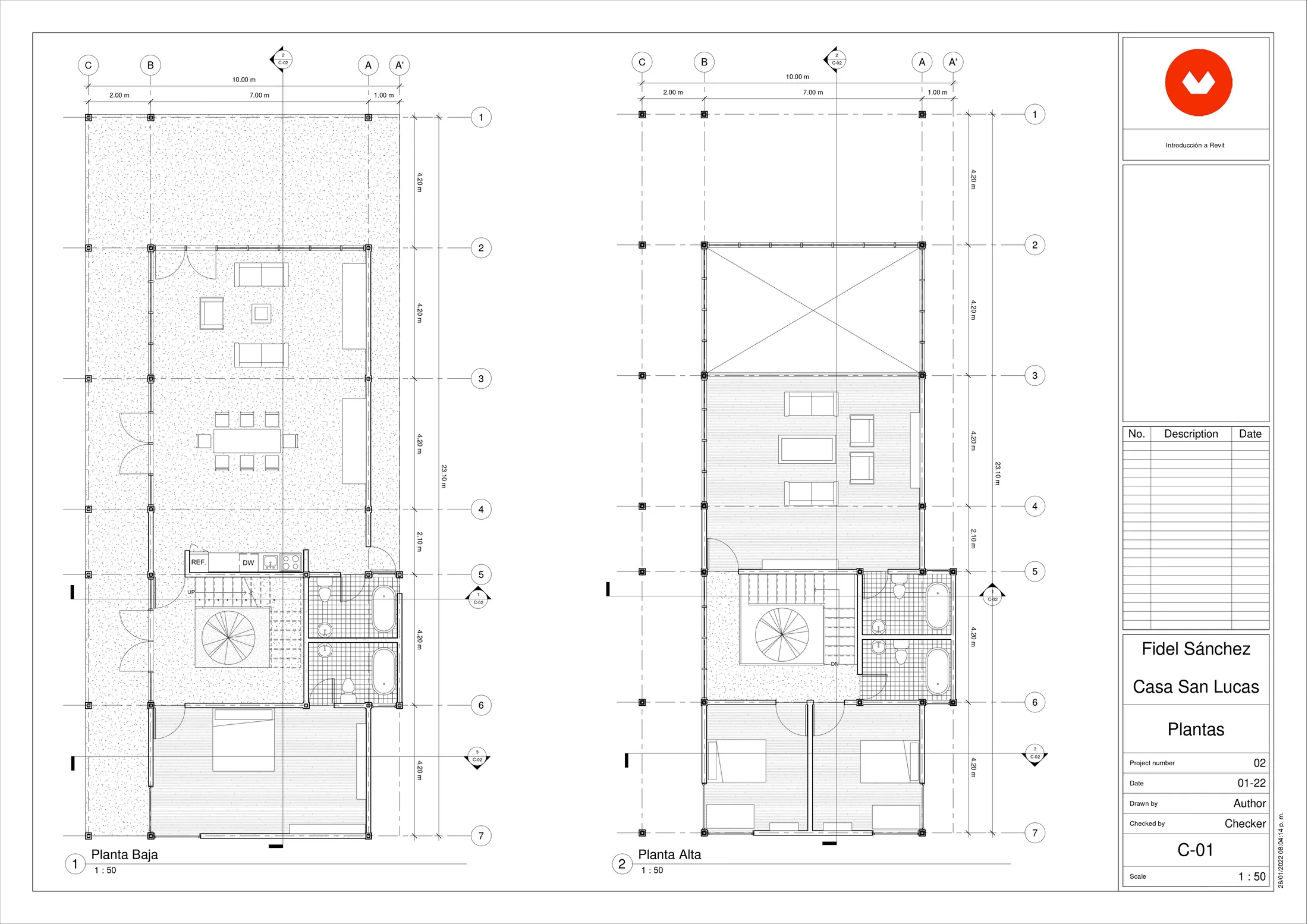2D architectural drawing
