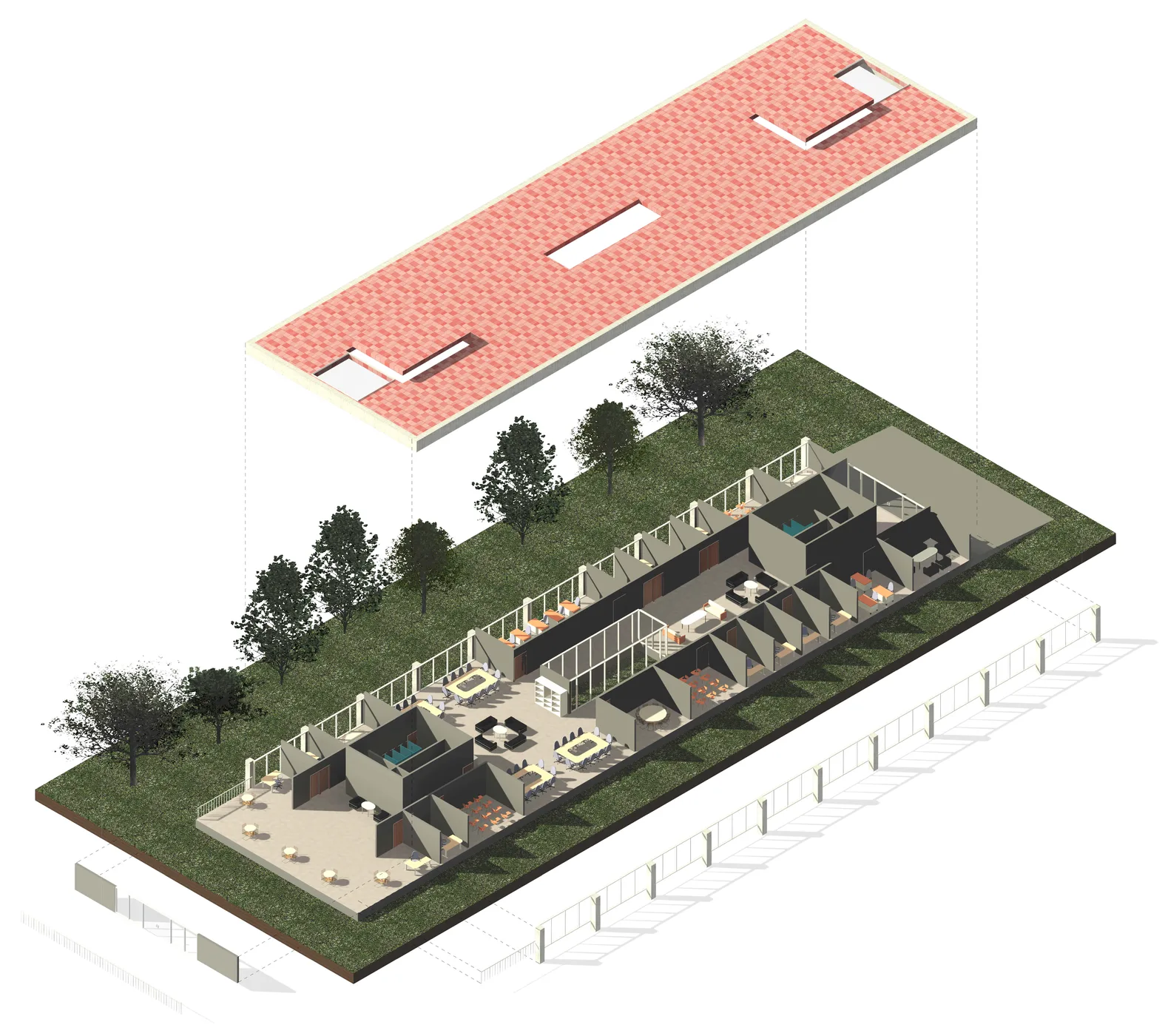 Training Centre isometric visualization