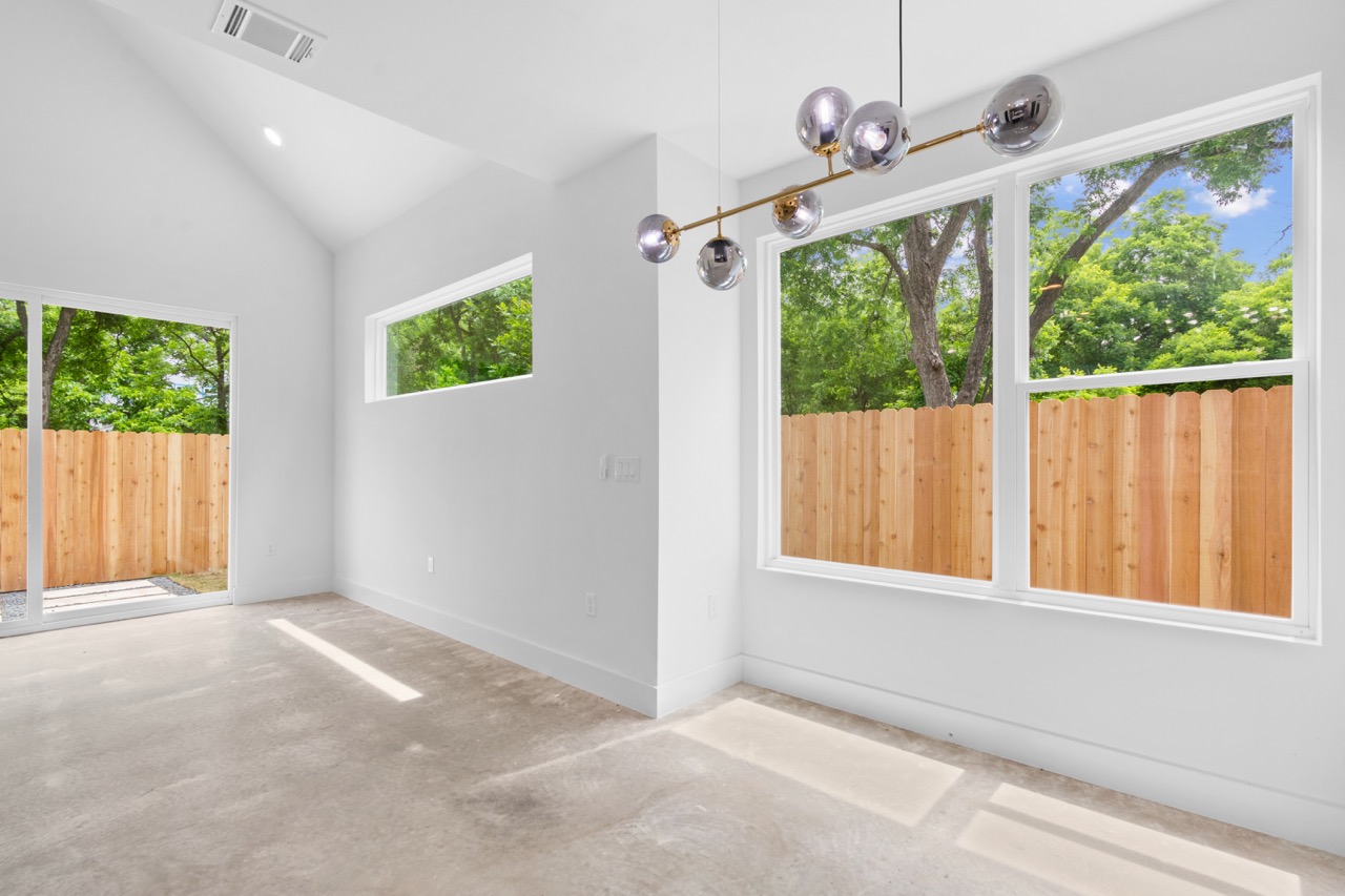 Modern Austin Home Interior with Yard View