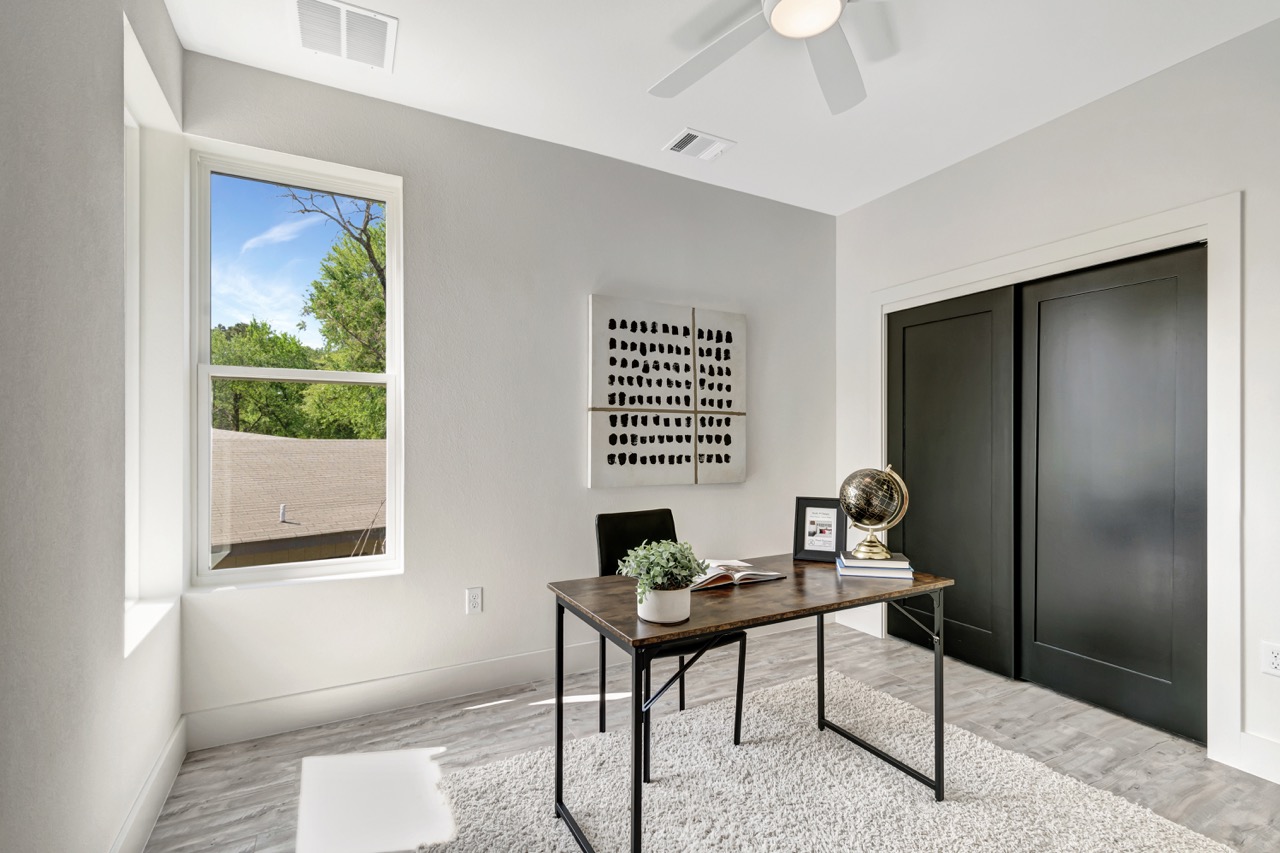 Staged Home Office Interior