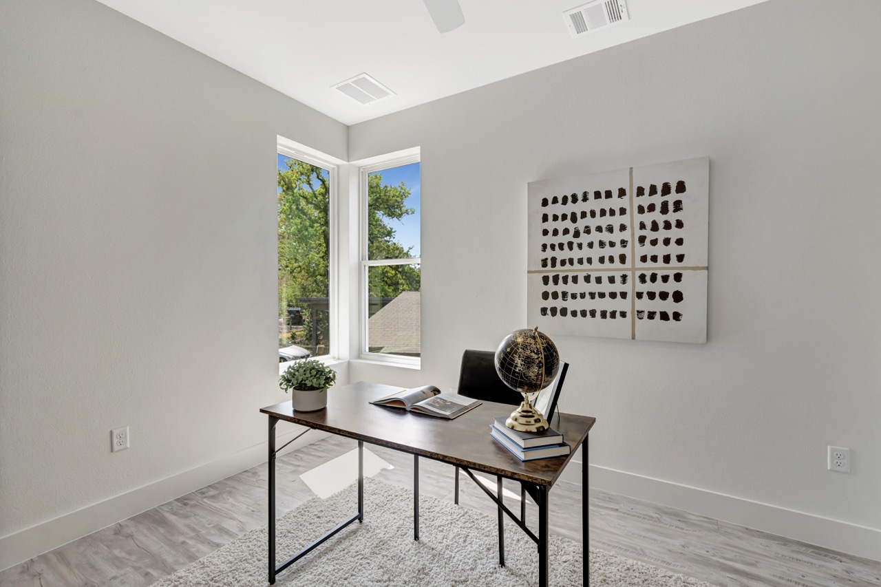 Bright Corner Home Workspace