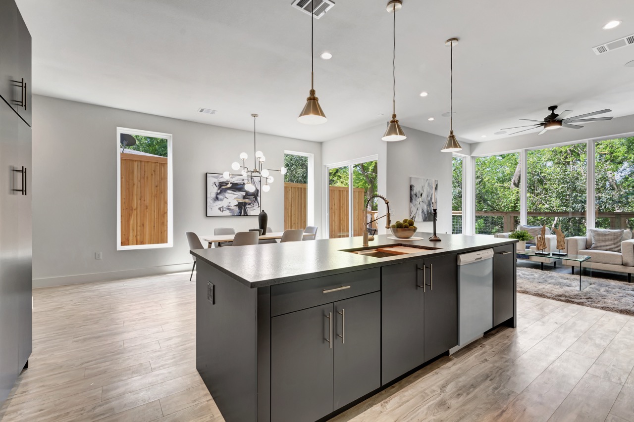 Open Concept Kitchen and Dining Room