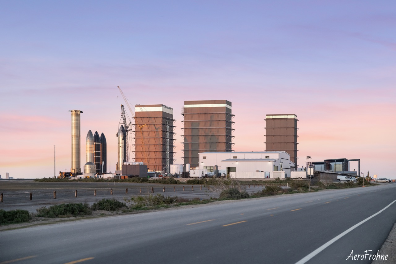 View of SpaceX creating the future of travel