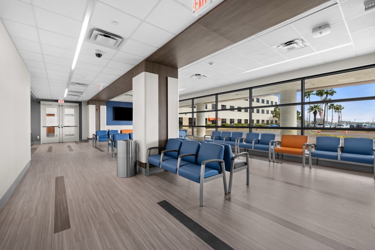 Another view of the spacious medical waiting room