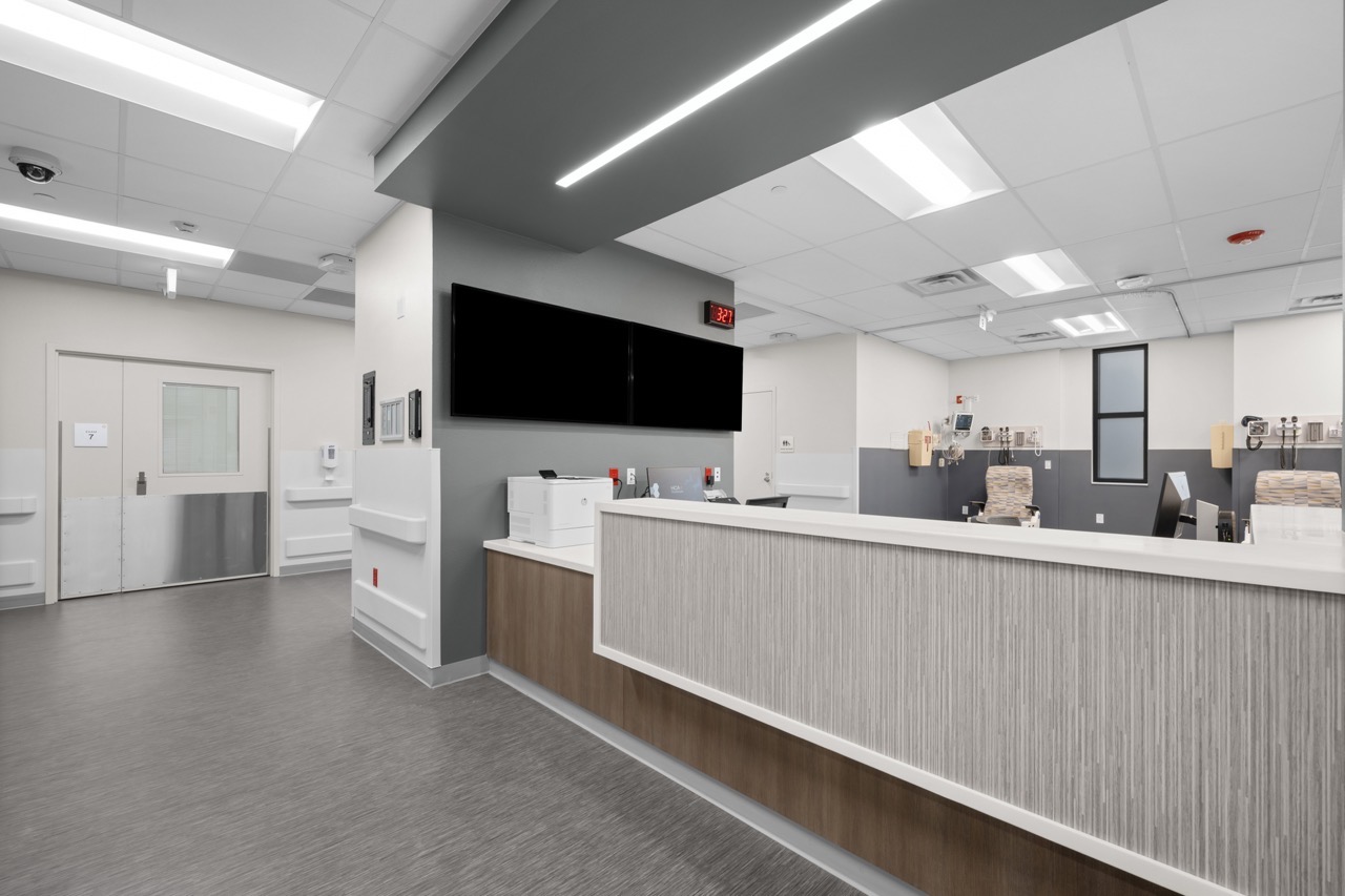 Another view of a contemporary nurse's station