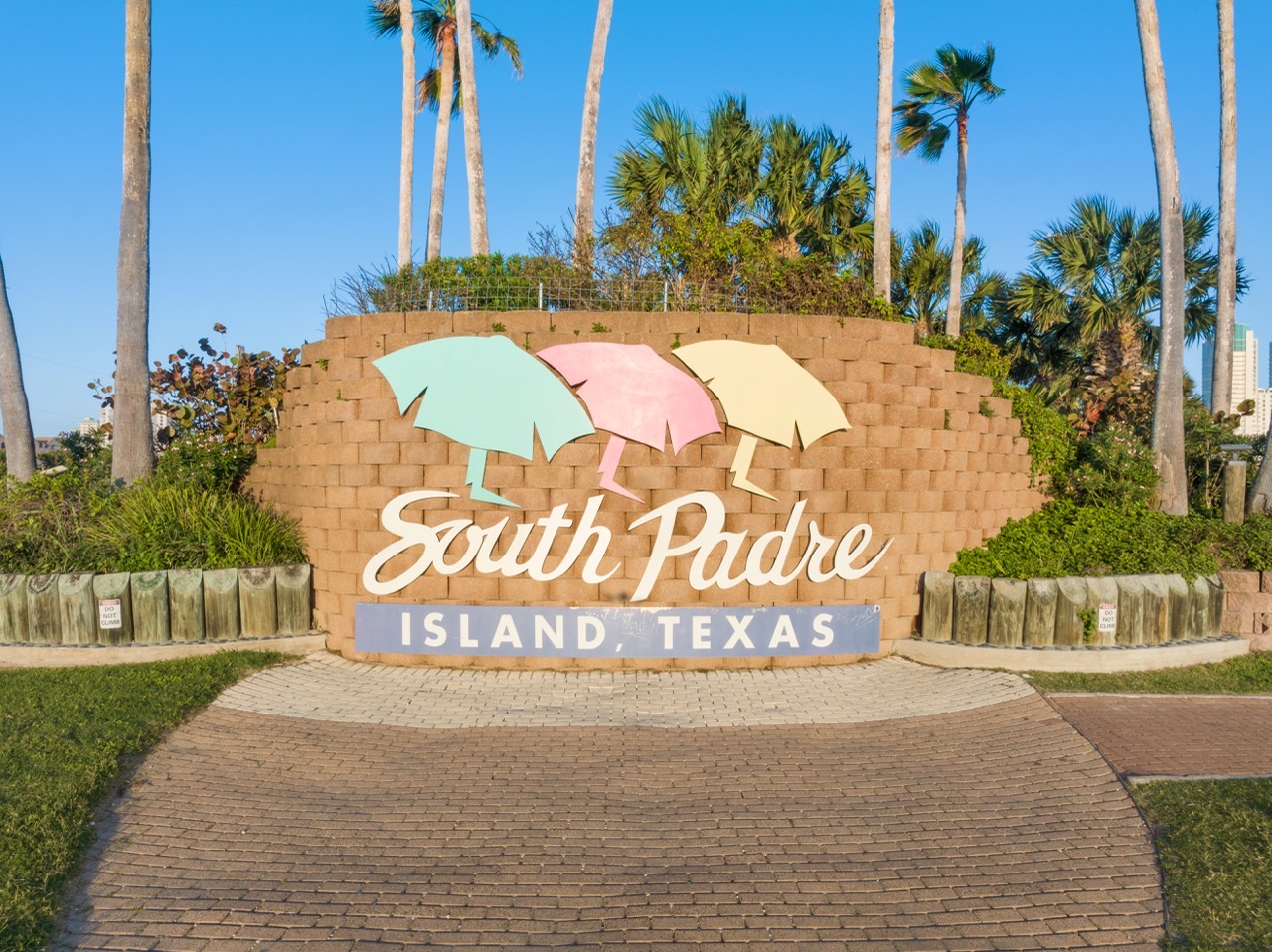 South Padre Island, Texas welcome sign