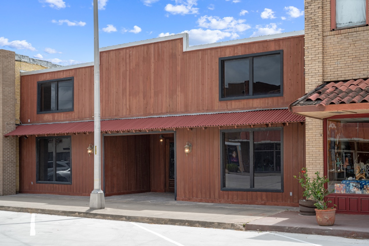 Exterior commercial building frontage