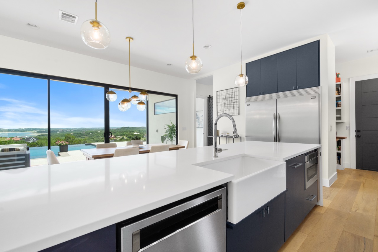 Interior contemporary kitchen island