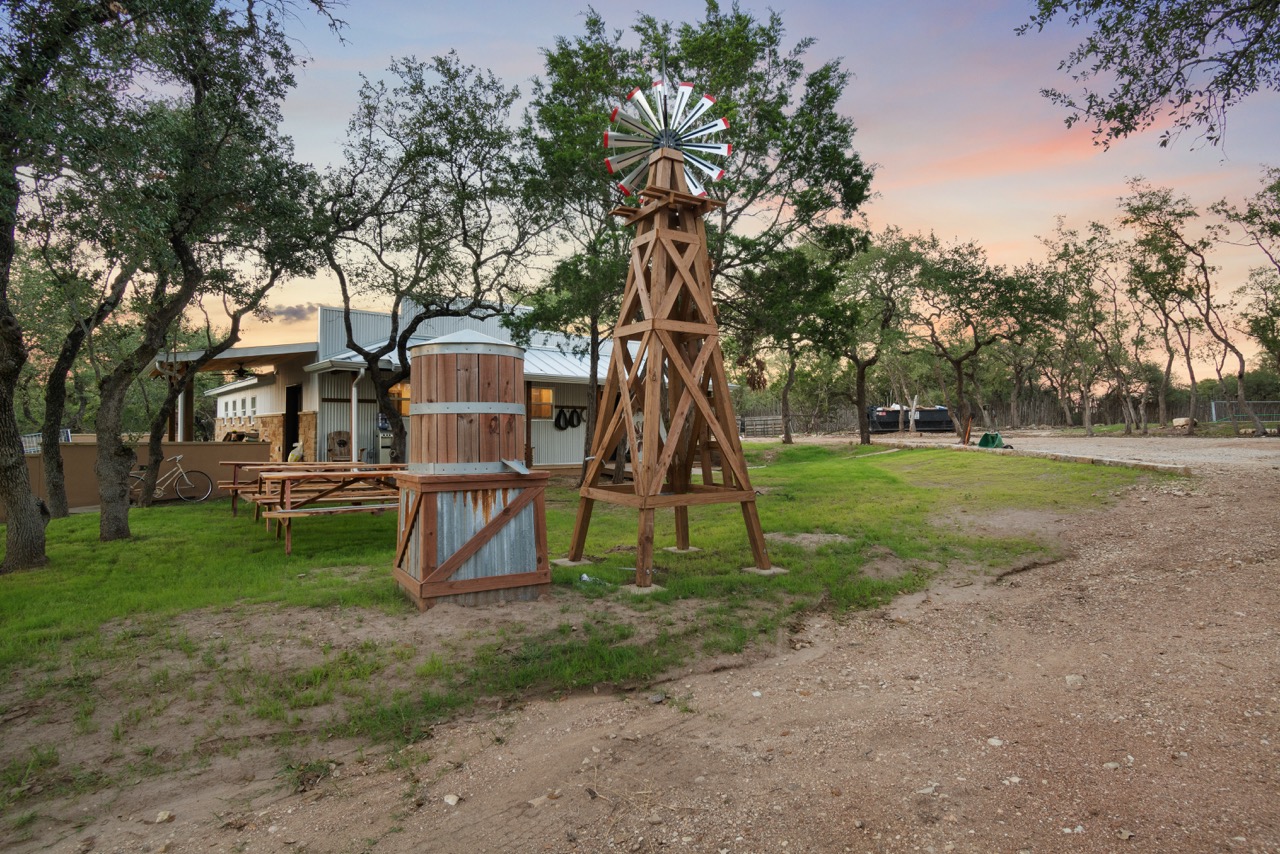 Exterior rustic outdoor feature