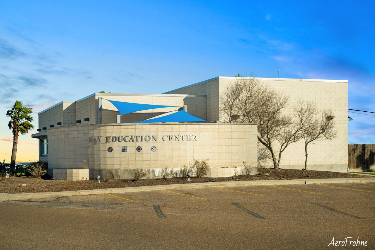 Exterior view of the Bay Education Center in Rockport TX
