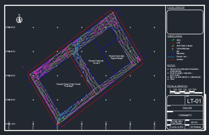 CAD deliverables for land surveying in Puerto Vallarta, Jalisco