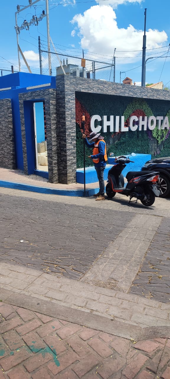 Field control for land surveying in Apatzingán, Michoacán