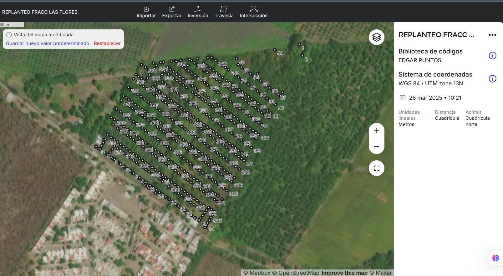 Tree-cover orthomosaic for land surveying in Puerto Vallarta, Jalisco