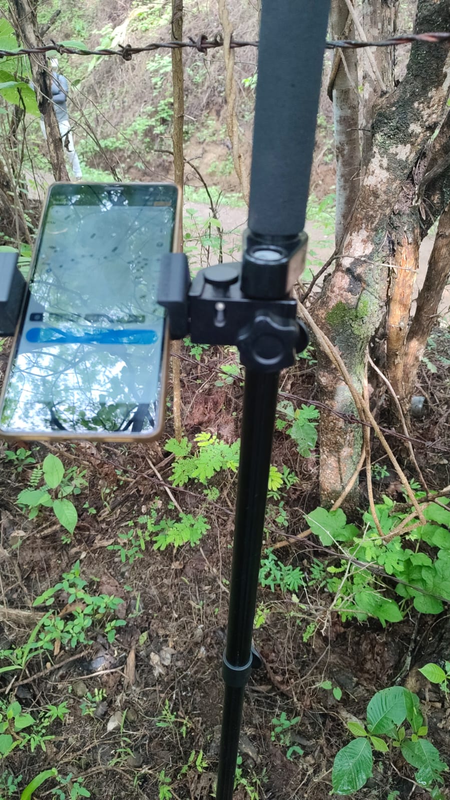 Control de campo para topografía en Tacámbaro, Michoacán